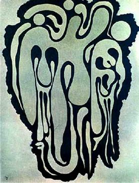 Green figure. Vasily Kandinsky