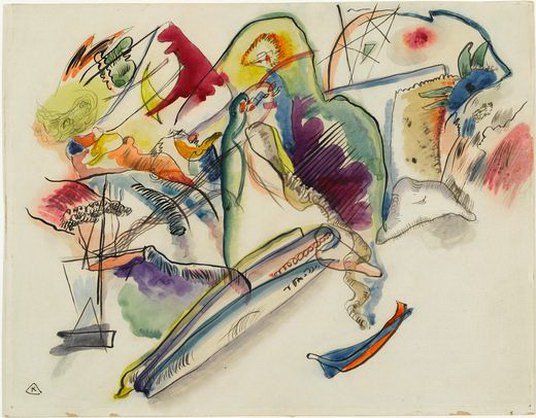 Watercolor #13. Vasily Kandinsky