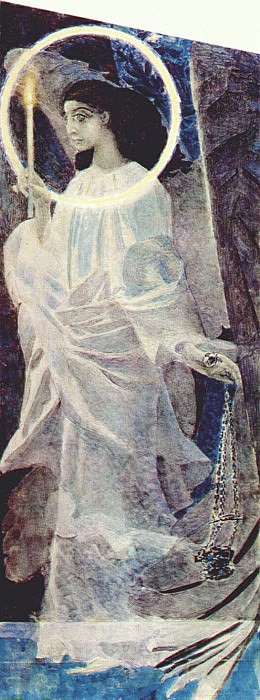 vrubel angel with censer and candle (sketch) 1887. Михаил Врубель