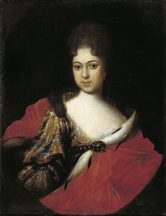 Portrait of Princess Praskovya Ivanovna, niece of Peter I. Ivan Nikitin