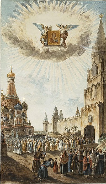 Feast of the Icon of Our Lady of Kazan on Red Square. Fedor Alexeev