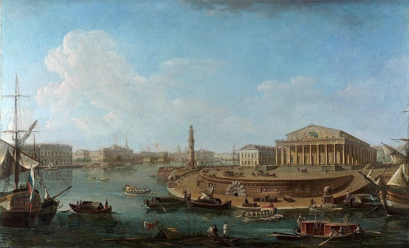 View of the Stock Exchange and the Admiralty from the Peter and Paul Fortress. Fedor Alexeev