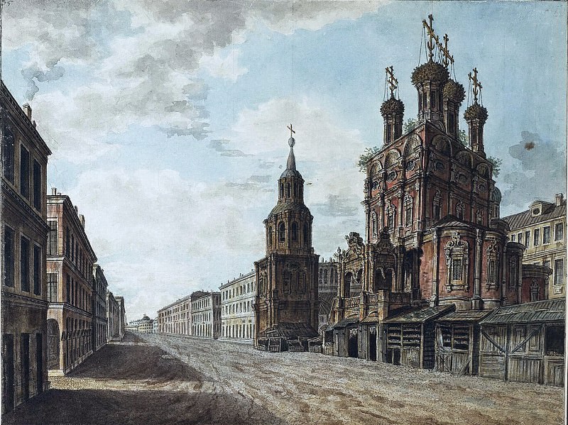 Вид церкви Никола Большой Крест на Ильинке. Fedor Alexeev