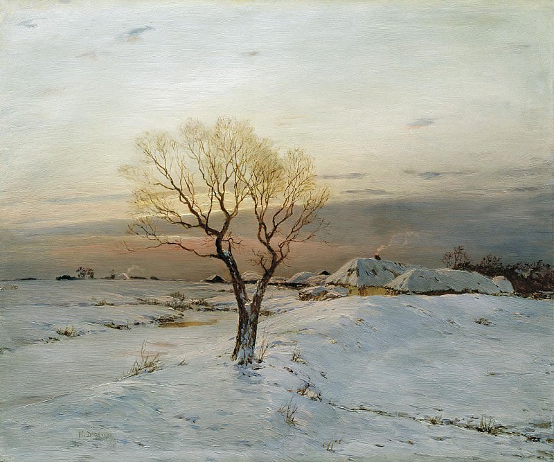 Морозное утро, Николай Дубовской