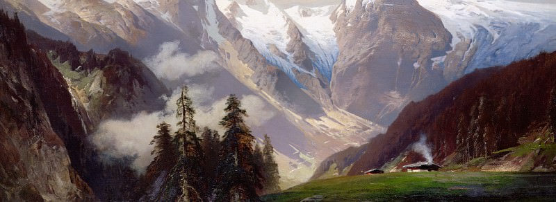 Mountain Landscape with the Grossglockner, 1878. Nicolai Astudin