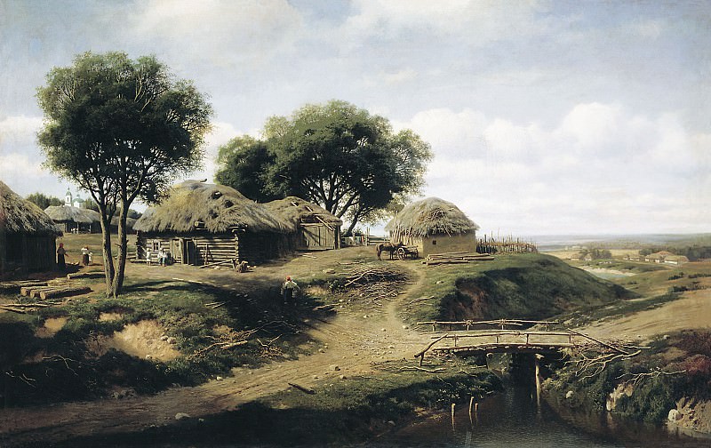Village in Oryol province. Mikhail Clodt