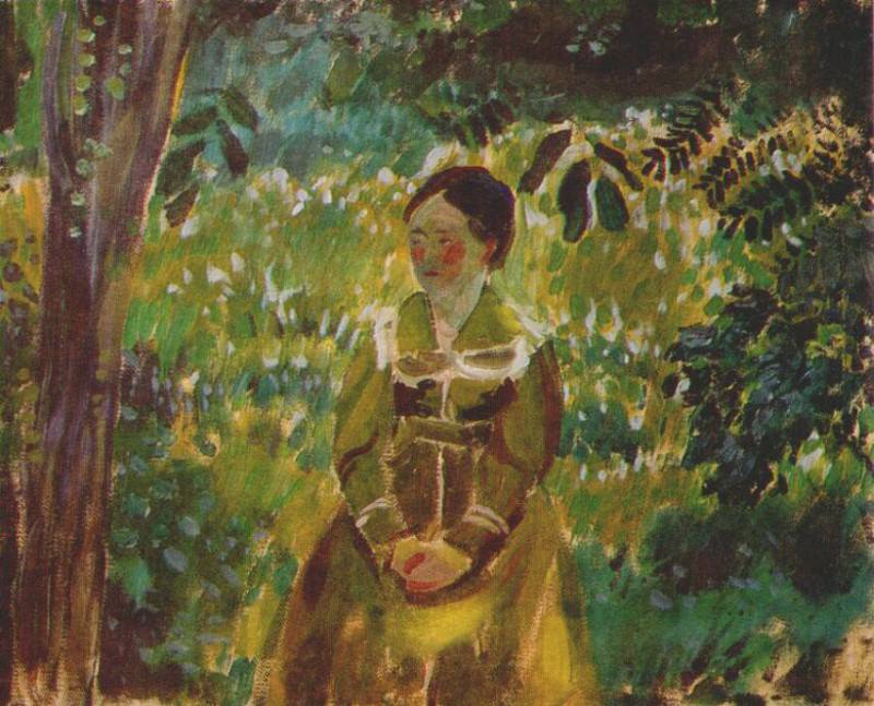 borisov-musatov lady in a garden 1903-4. Виктор Борисов-Мусатов