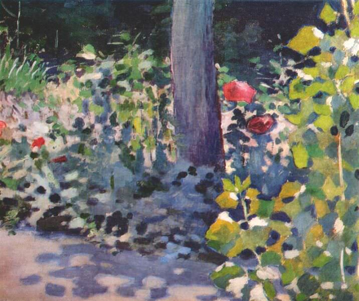 borisov-musatov poppies in a garden 1894. Виктор Борисов-Мусатов