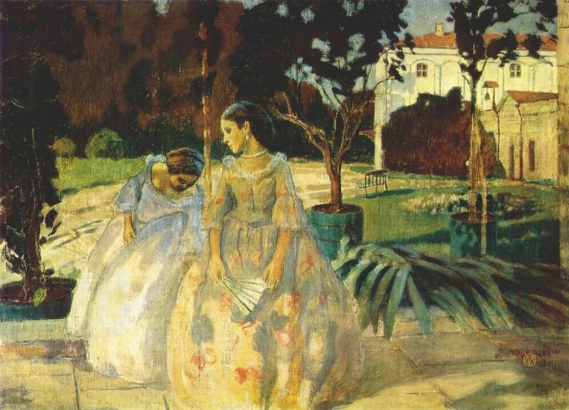 borisov-musatov tapestry 1901. Виктор Борисов-Мусатов
