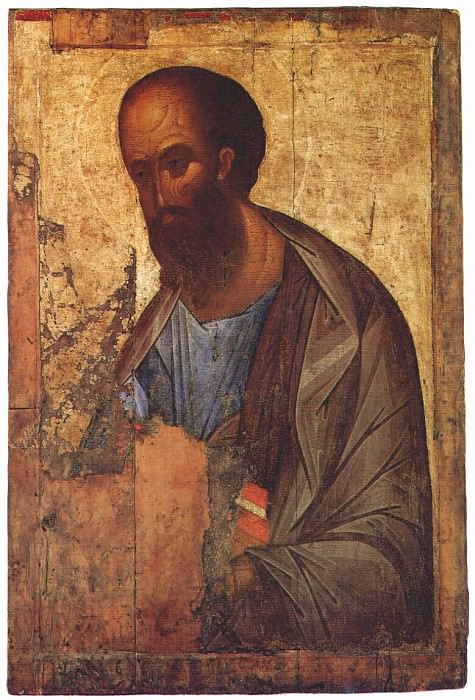 rublev st-paul-the-apostle 1410s. Andrey Rublev