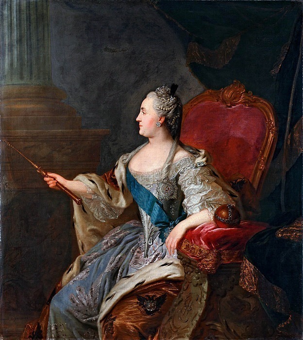 Portrait of Catherine II. Fedor Rokotov