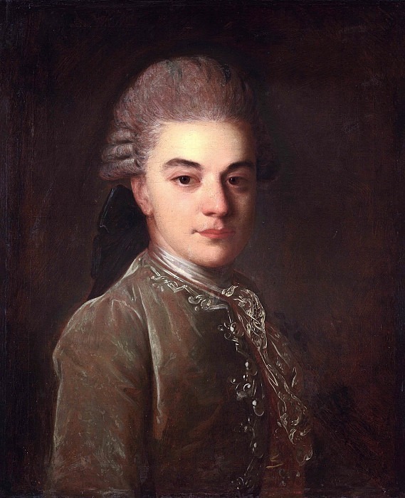 Portrait of Alexander Rimsky-Korsakov in his youth. Fedor Rokotov