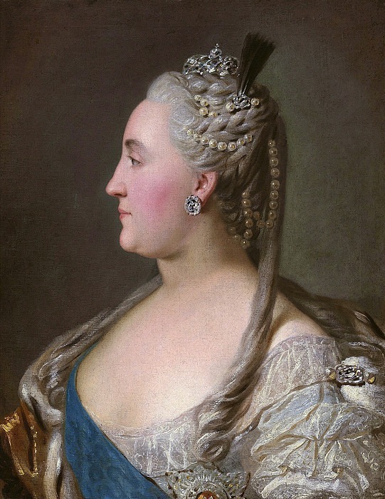 Portrait of Catherine II. Fedor Rokotov