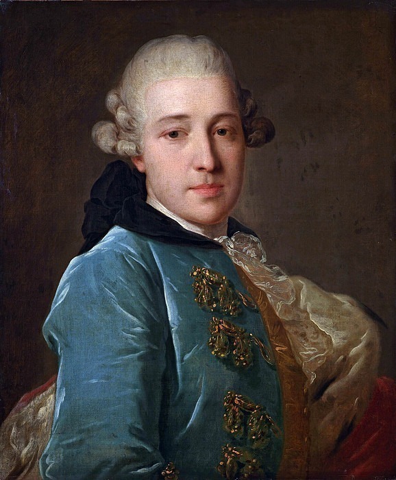 Portrait of Prince Dmitry Golitsyn , Fedor Rokotov