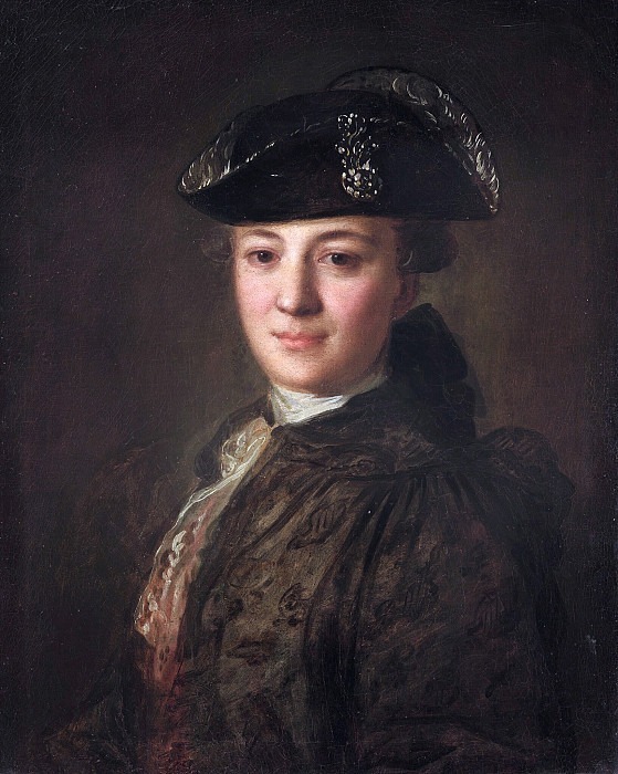 Portrait of an Unknown Man in a Cocked Hat. Early 1770s, Fedor Rokotov