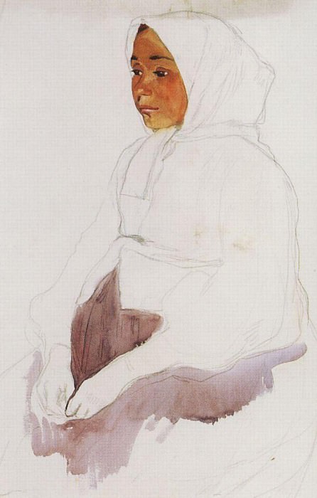 The peasant girl, Zinaida Serebryakova