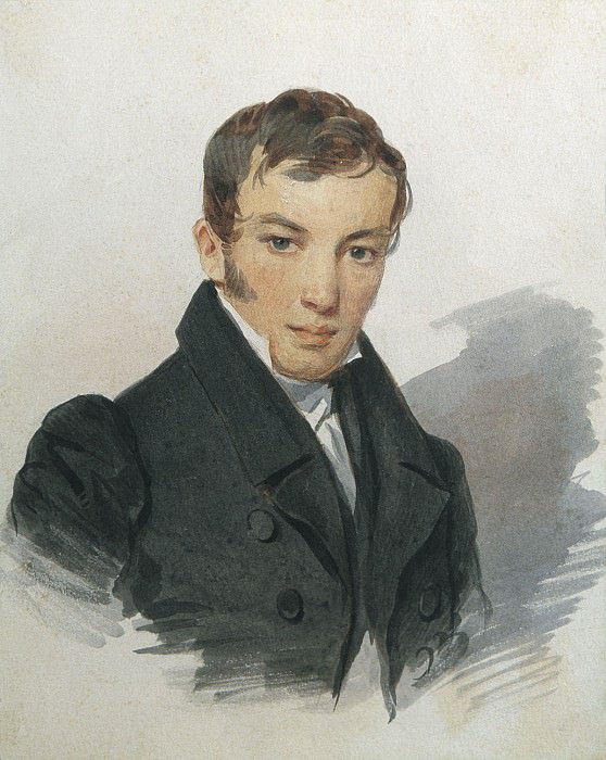 Портрет ВА Жуковского 1820 е. Петр Федорович Соколов