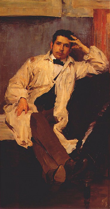 portrait of k a somov 1895. Philip Malyavin