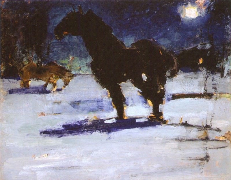 Черная лошадь (1927—1933). Nikolay Feshin