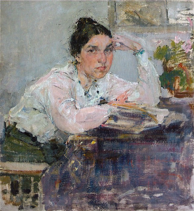 Portrait of N.M. Sapozhnikova. Study (1915). Nikolay Feshin