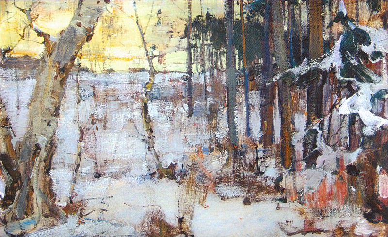 Winter Landscape (1917). Nikolay Feshin