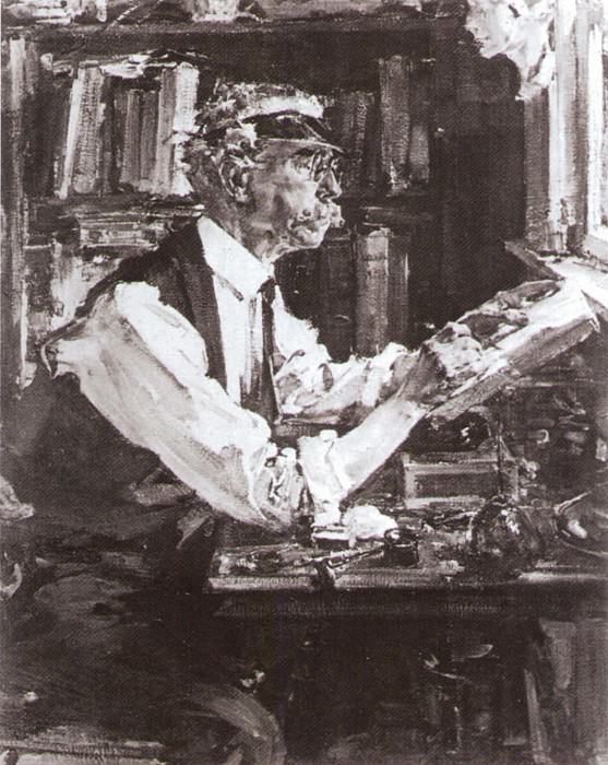 Portrait of the engraver W. D. Watts (1924). Nikolay Feshin