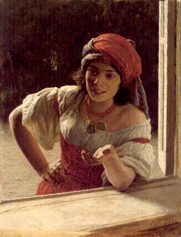 1886 Gypsy Woman. Nikolai Yaroshenko