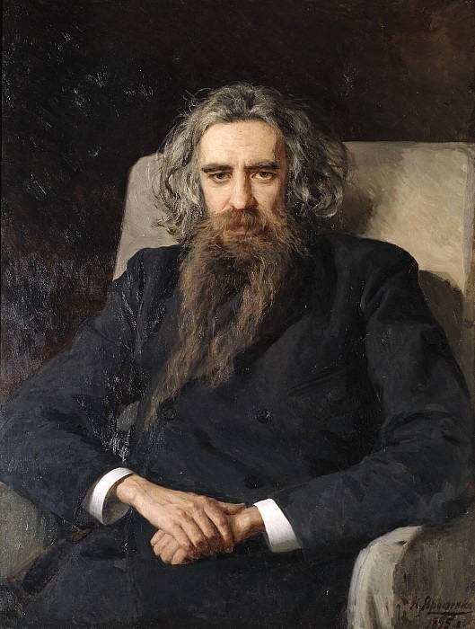 Портрет философа и поэта Владимира Сергеевича Соловьёва (1853-1900). Николай Ярошенко