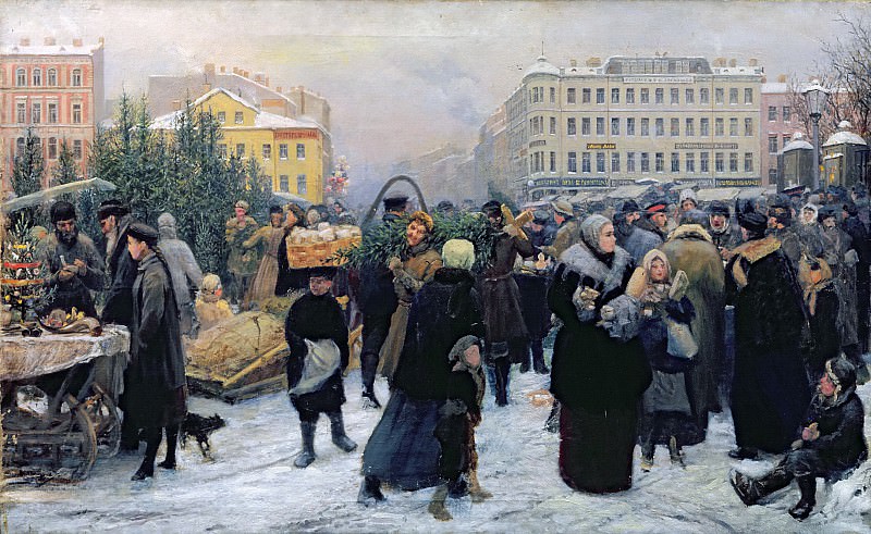 Christmas Fair. Heinrich Matvejevich Maniser