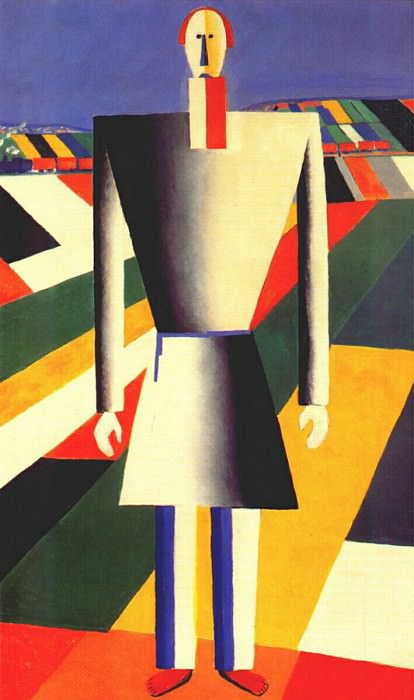 malevich peasant in the fields c1929-32. Kazimir Malevich