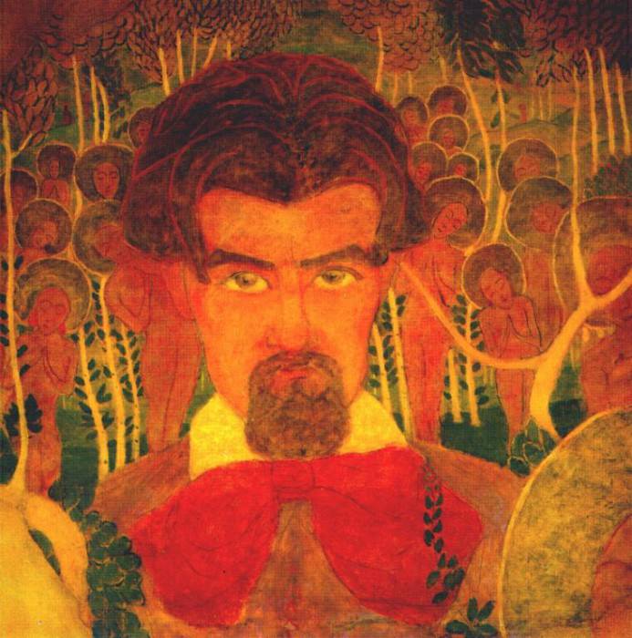 malevich study for a fresco (self-portrait) 1907. Kazimir Malevich
