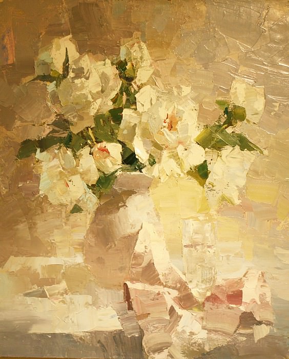 White peonies. Yuri Pryadko