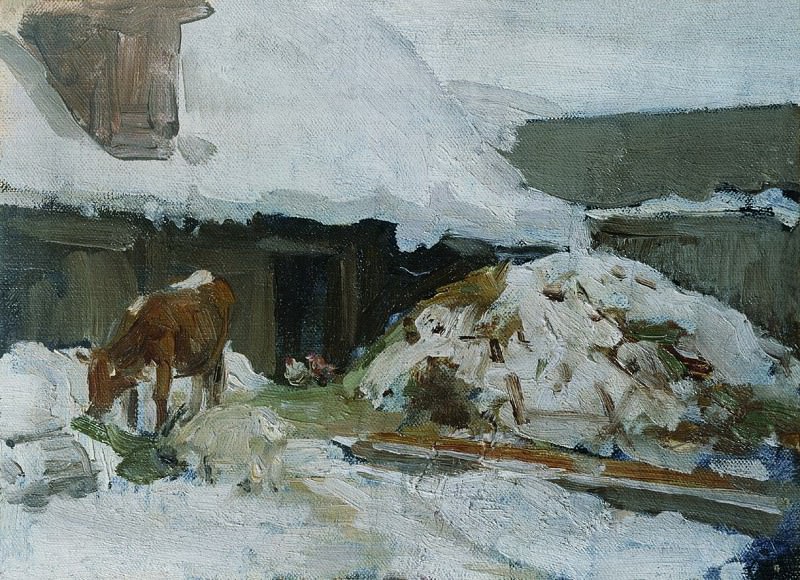 Study with a cow. Alexey Stepanov