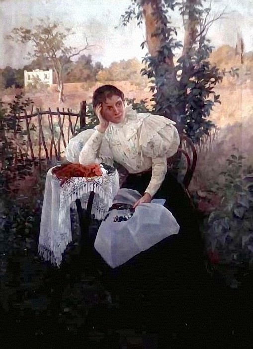 Ольга Андреевна, жена художника. Александр Андреевич Попов