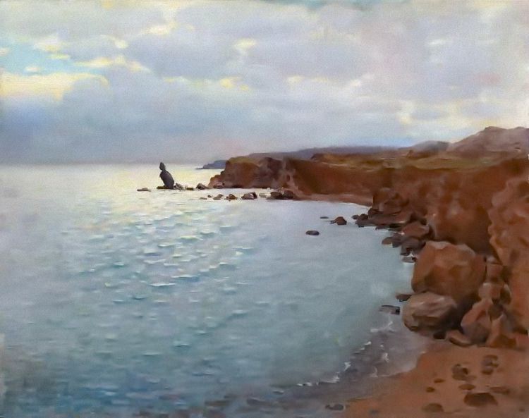 Evening over the bay, Alexander Popov