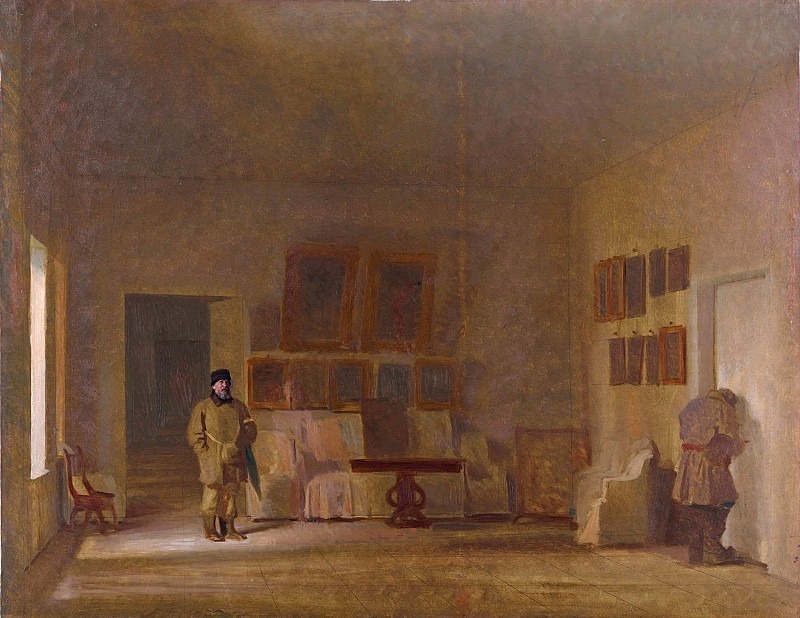 Inspection of the old house. Ivan Kramskoy