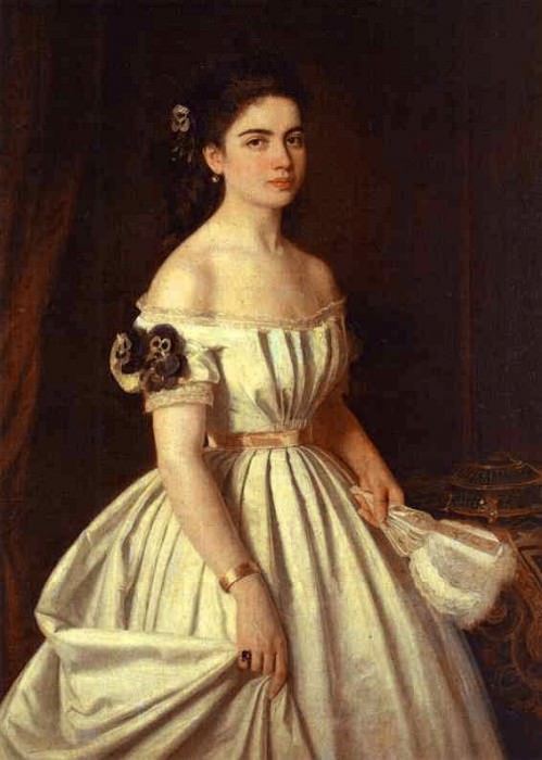 Kramskoi Portrait of E. Vasilchikova. Ivan Kramskoy