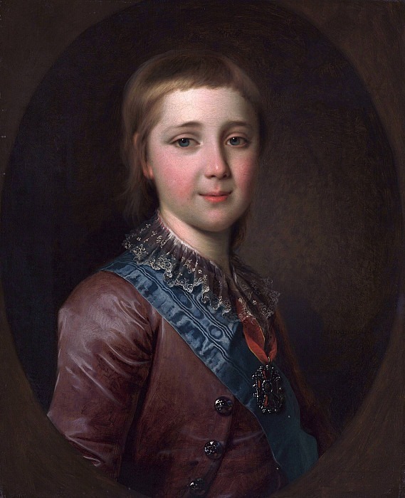 Портрет великого князя Александра Павловича в детстве. Дмитрий Григорьевич Левицкий