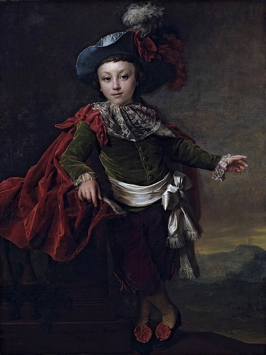 Portrait of Favst Petrovich Makerovsky in a fancy dress. Dmitry Levitsky (Levitzky)