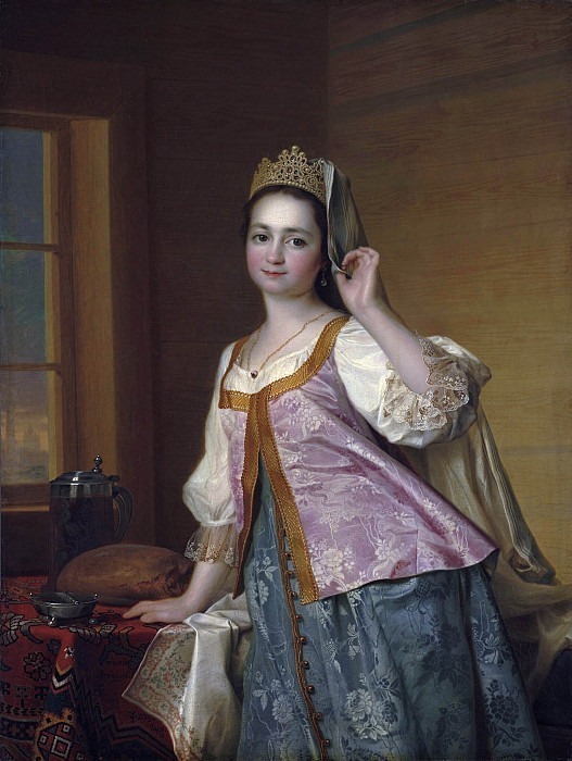 Portrait of Agafia Dmitrievna (Agasha) Levitskaya. Dmitry Levitsky (Levitzky)