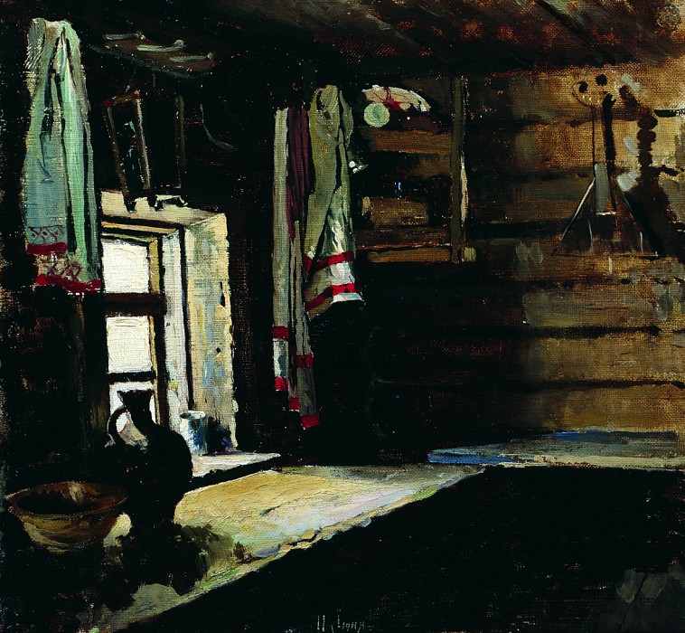 In the hut. Sergey Vinogradov