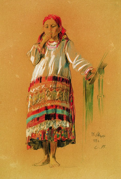 Peasant girl. Sergey Vinogradov
