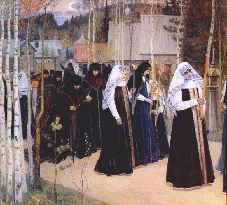 The great taking of the veil. Mikhail Nesterov