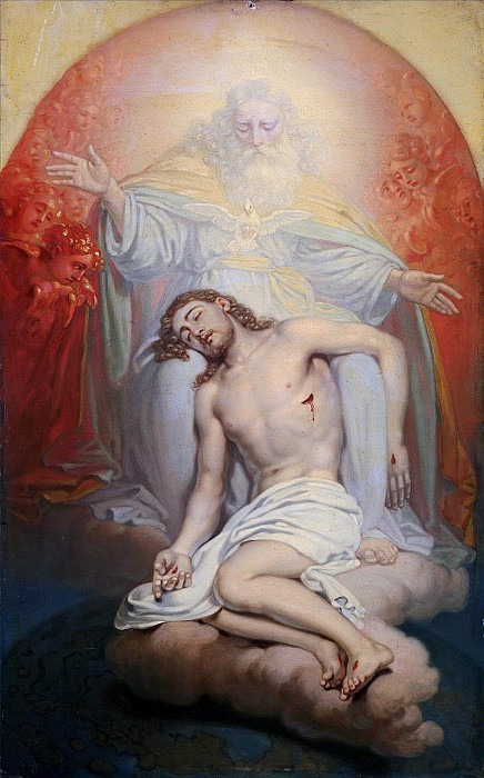 God the Father Beholding the Dead Christ. Vladimir Borovikovsky