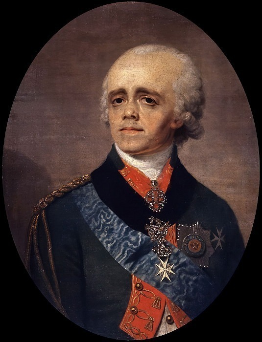 Portrait of Paul I. Vladimir Borovikovsky