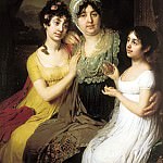 Portrait of Countess Anna Ivanovna Bezborodko with their daughters with love and Cleopatra, Vladimir Borovikovsky