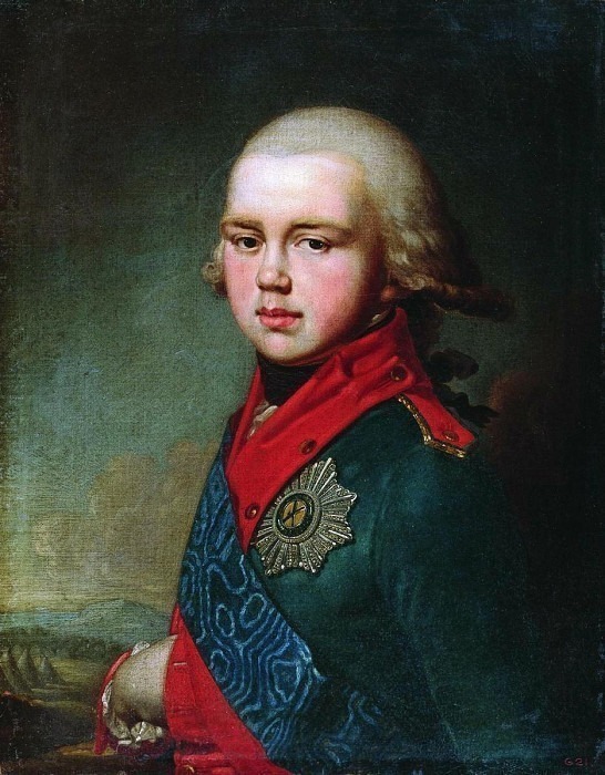 Портрет великого князя Константина Павловича. Владимир Лукич Боровиковский