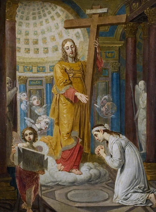 The Apparition of Jesus Christ with the Calvary Cross of the Praying E.F. Tatarinova. Vladimir Borovikovsky
