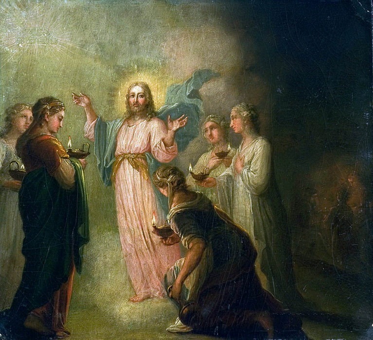 The parable of the wise and foolish virgins. Vladimir Borovikovsky