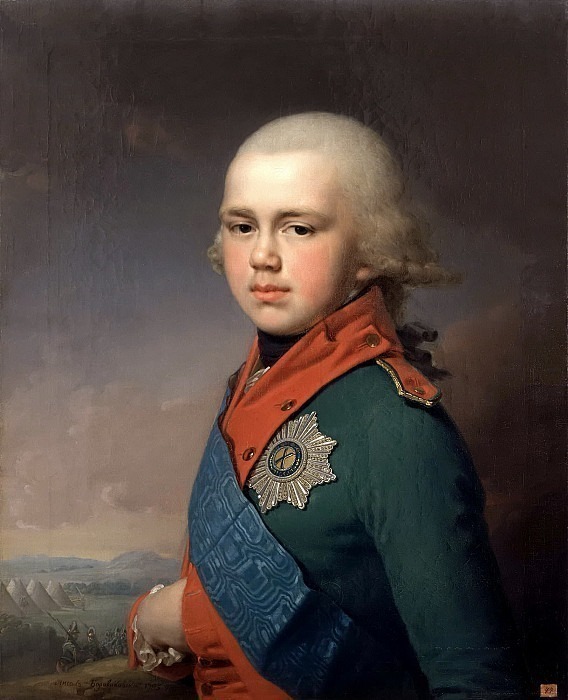 Portrait of Grand Duke Konstantin Pavlovich <!--#6-->. Vladimir Borovikovsky